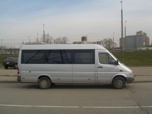 Салон микроавтобуса Мерседес-спринтер на 18 мест